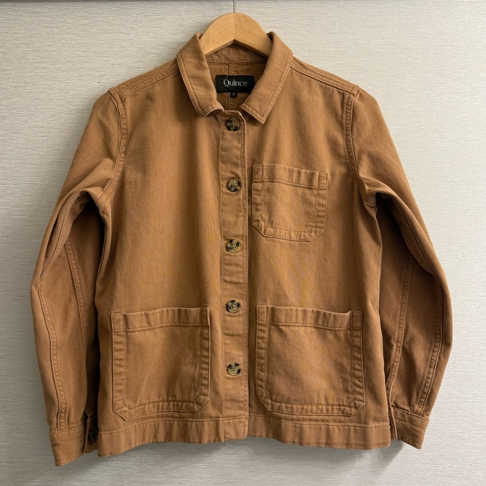 Organic Cotton Chore Jacket Tobacco Small